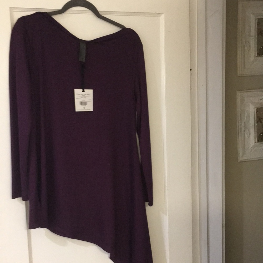 Agnes & Dora asymmetrical tunic size med purple